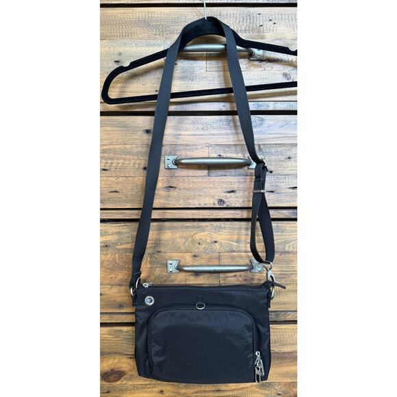 Baggallini Securtex Crossbody Bag Womens Black Anti-Theft RFID Travel Nylon - Picture 5 of 15